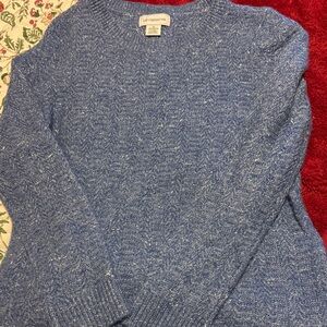 Liz Claiborne Heathered Blue Knit Top